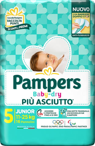 Pampers bd downcount j 16pz