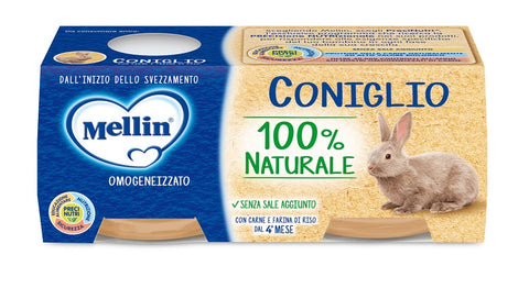 Mellin omog coniglio 2x80g