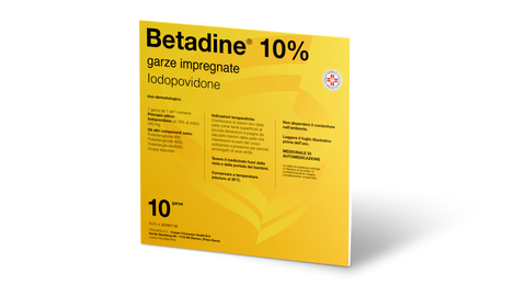 Betadine*10garze impregn 10x10