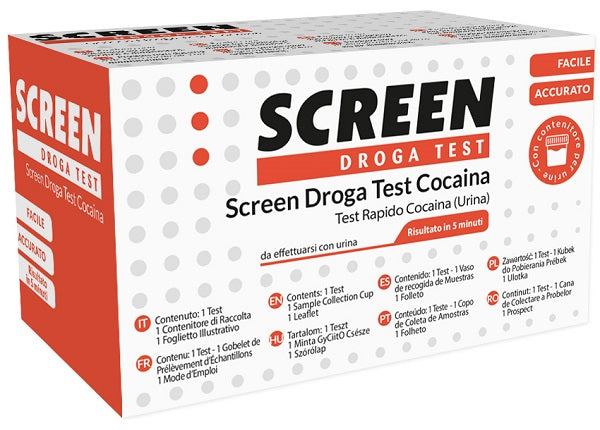 Screen droga test cocaina