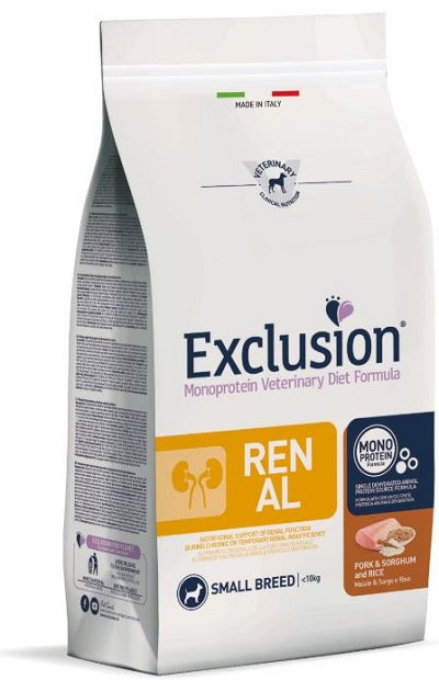 Exclusion renal pork/sorghum/r