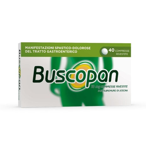 Buscopan 10 mg n-butilbromuro di joscina antispastico 40 compresse rivestite