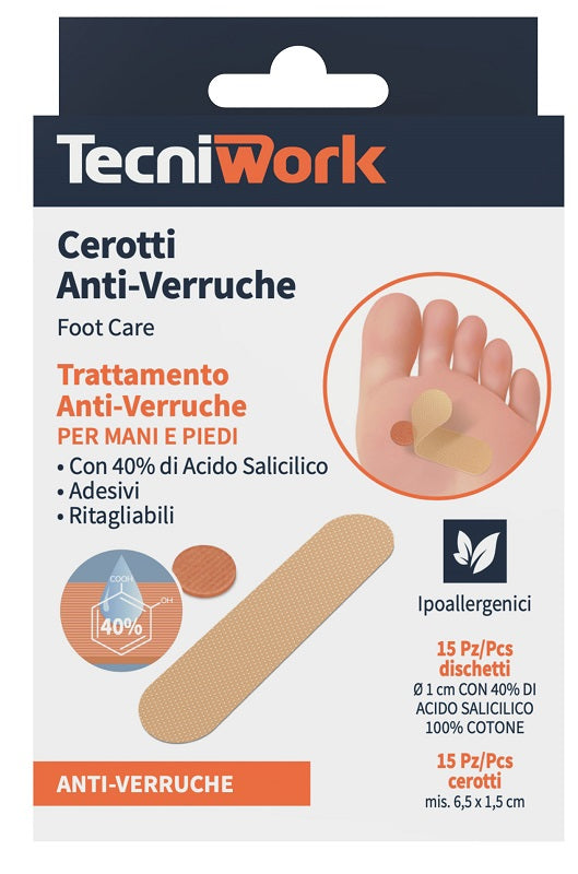Cerotti antiverruche pied15+15