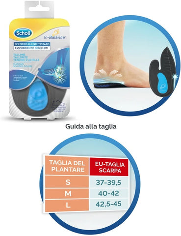 Scholl plantare tallone l 2pz