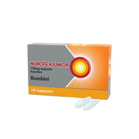 Nurofen junior bambini 125 mg ibuprofene 10 supposte