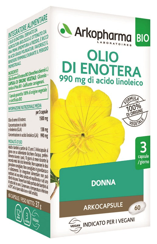 Olio di enotera bio 60cps