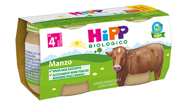 Hipp bio omog manzo 2x80g