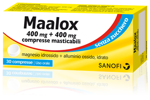 Maalox*30cpr mast 400mg+400mg