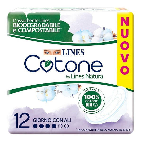 Lines cotone bio ultra ali 12p