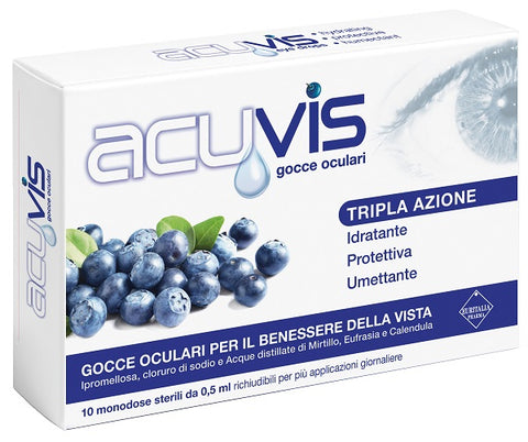Acuvis gocce oculari 10fl 0,5m