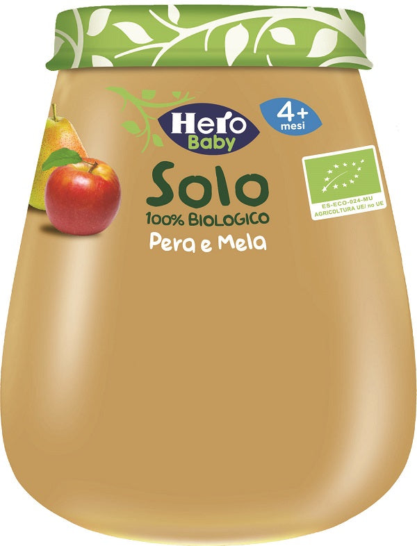 Hero b omog pera mela 120g