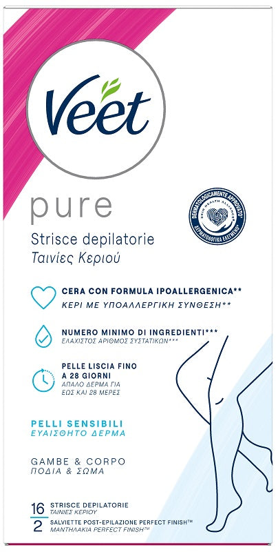 Veet strisce corpo ipoall 16pz