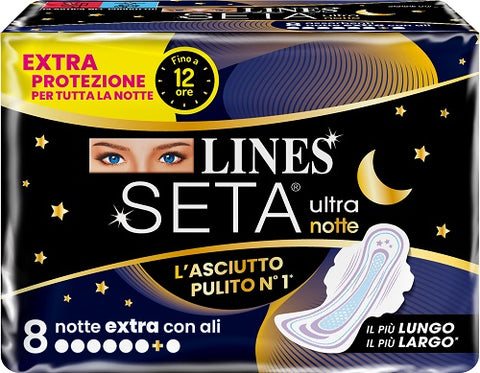 Lines seta ultra notte 8pz