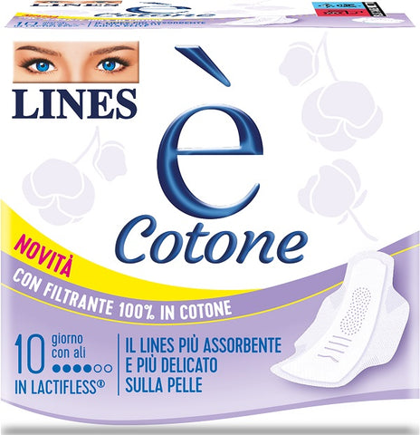 Lines e' cotone ali 9+1pz