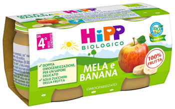 Hipp omog mela/banana 2x80g