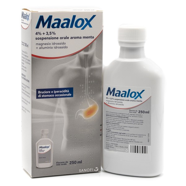 Maalox*os sosp 250ml 4%+3,5%