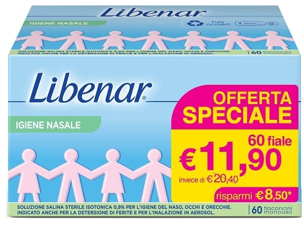 Libenar igiene nas isoton 60fl Immagine principale del prodotto