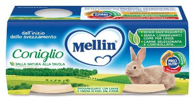 Mellin omog coniglio 2x120g