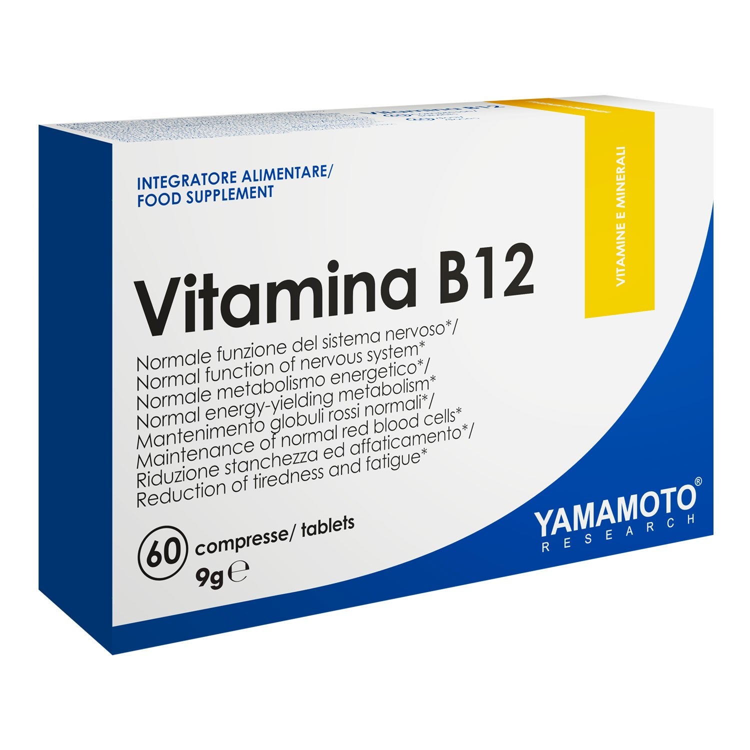 Vitamina B12 - 60 cpr - YAMAMOTO RESEARCH - Parafarmacia PHARMAGOLI
