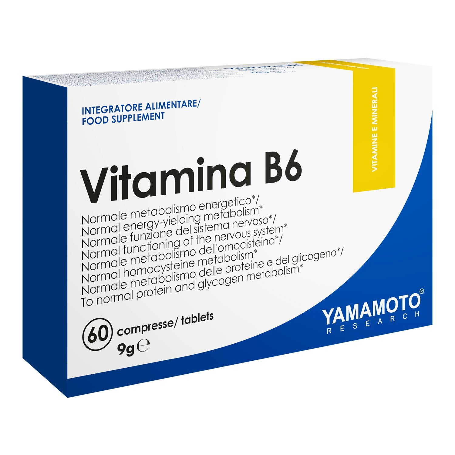 Vitamina B6 - 60 cpr - YAMAMOTO RESEARCH - Parafarmacia PHARMAGOLI