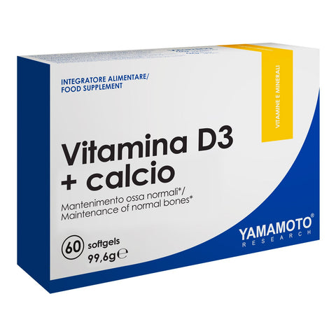 Vitamina D3 + Calcio - 60 softgel - YAMAMOTO RESEARCH - Parafarmacia PHARMAGOLI
